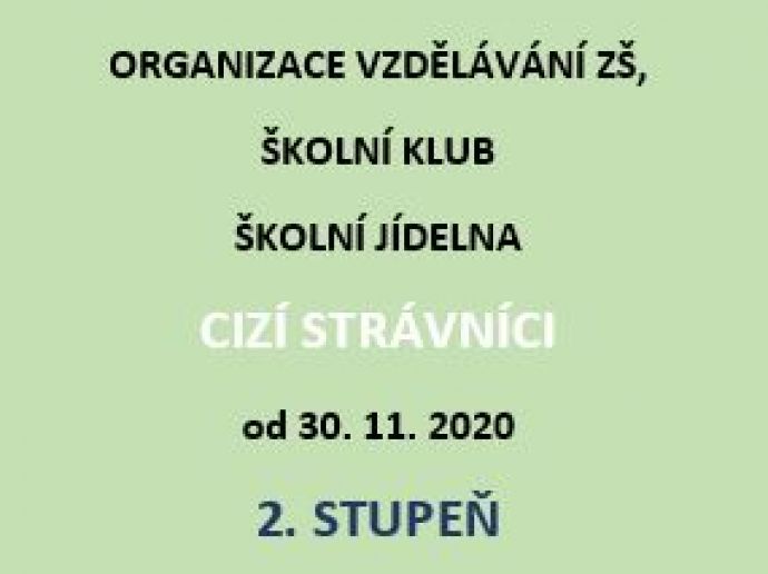 2. stupeň - Období od 30.11. do 22.12.2020