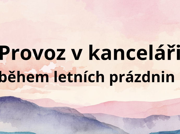 Provoz kanceláře školy během letních prázdnin