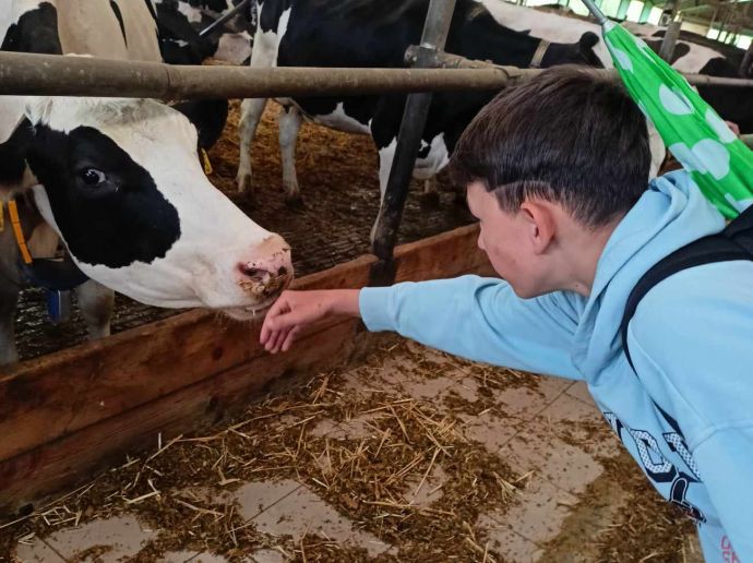 Exkurze 7. ročníku na zemědělský statek do Žabčic